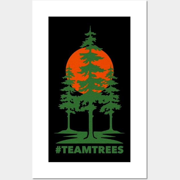 Team Trees Logo Wall Art by FutureGadgetsToday